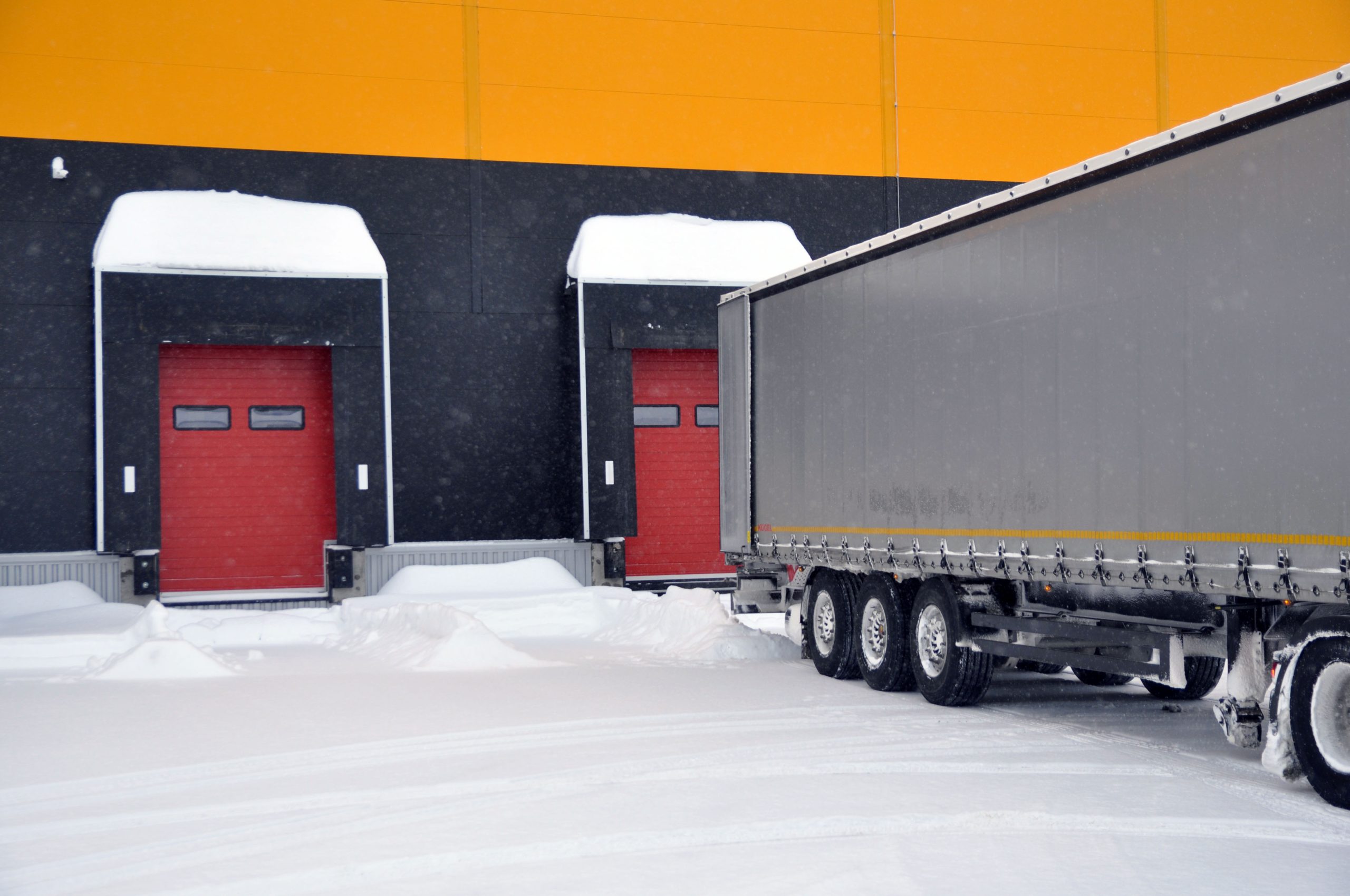 Loading and unloading operations are more complex in cold weather conditions.